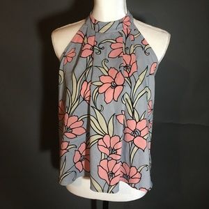 JUNE & HUDSON top Small High neck Keyhole back